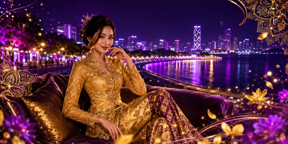 Hiburan kasino di Pulau Pinang dengan pakaian kebaya